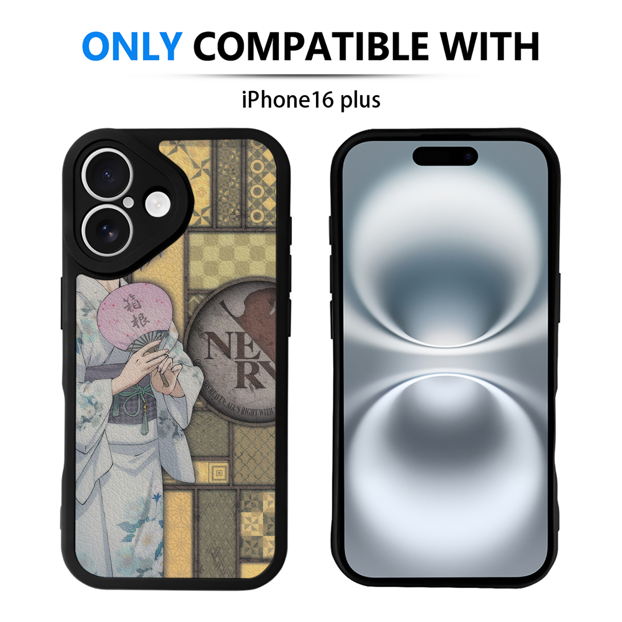 （画像用） EVA 新世紀エヴァンゲリオン 【iPhone 16シリーズ対応】シリコンスマホケース（レザー調） 材質：シリコン